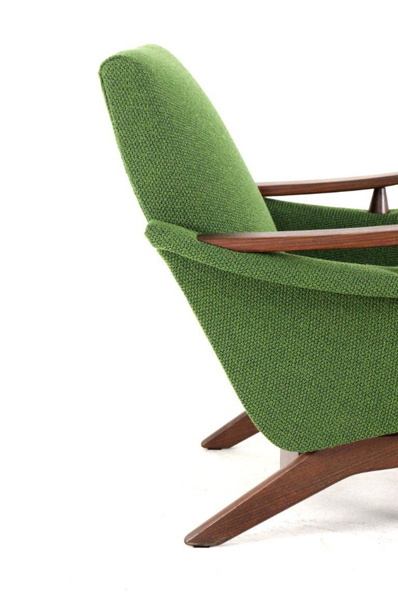 Image 1 of Vintage fauteuil stoel 'Breda' nieuw gestoffeerd