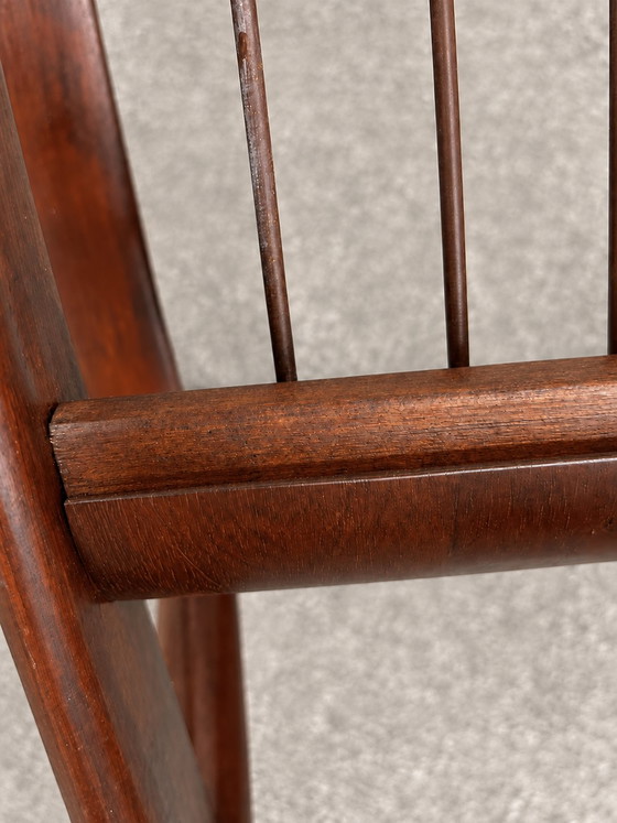 Rare Mid-Century Seating Group – Sofa & 2 Armchairs – Attributed to Sven Ellekær – Leather/Wood (photo 5 of 5)