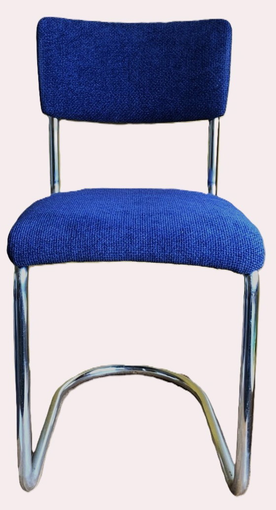 Image 1 of Sedia in tubolare d'acciaio attr. W.H.Gispen