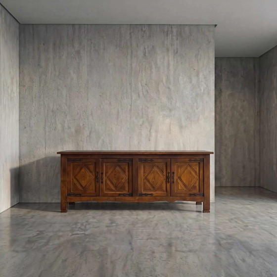Credenza brutalista francese in rovere, anni '70. – Credenze, Wood (photo 3 of 7)