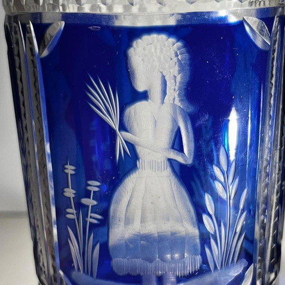 Verres en Cristal de Bohême, 1900, Lot de 2 – Verres et carafes, Crystal, Glass, Bohemian (photo 4 of 14)
