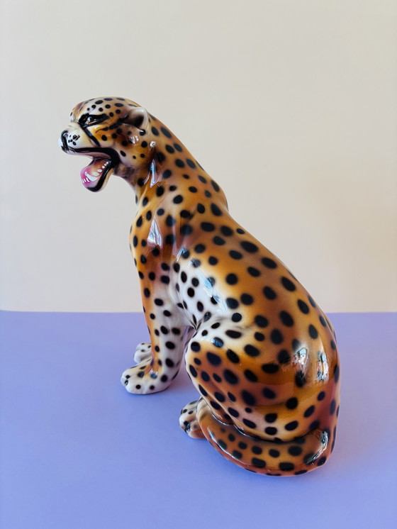 Image 1 of Vintage Italian Ceramic Panther