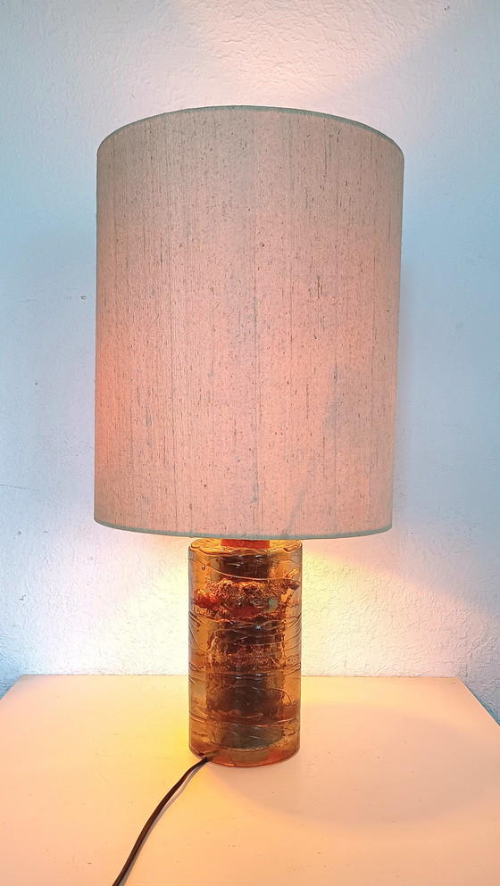 Image 1 of Grande lampe de table en verre des années 60