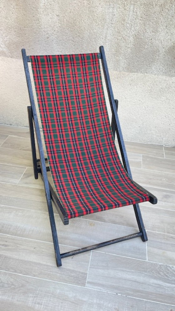 Vintage Canvas Folding Sun Lounger – Sunbed (photo 15 of 35)