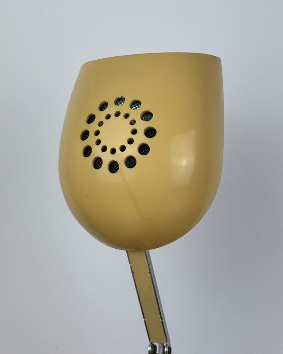 Image 1 of Lamp Table + Clock Vintage Clock - Lamp Zeitlicht Timco 1970s Bedside Lamp 70s Digital Alarm Clock Mid Century Modern Space Age