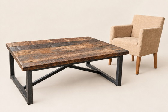 Timothy Oulton ‘Axel’ coffee table 120x79x47 cm – Wood, Metal (photo 4 of 5)