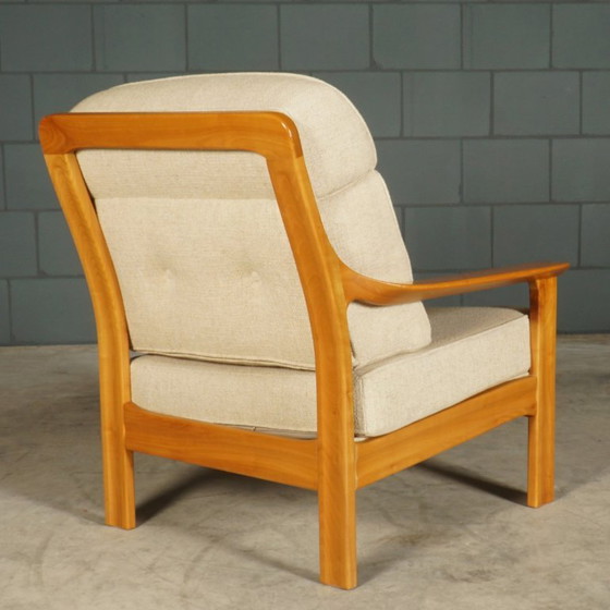 Fauteuil danois vintage – Noyer – Années 1960 – Textile (photo 3 of 10)