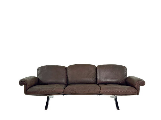 Image 1 of Vintage De Sede DS-31 three-seater sofa – brown leather design classic