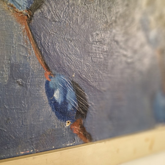 Image 1 of Óleo sobre lienzo Mari Trappeniers pintura antigua