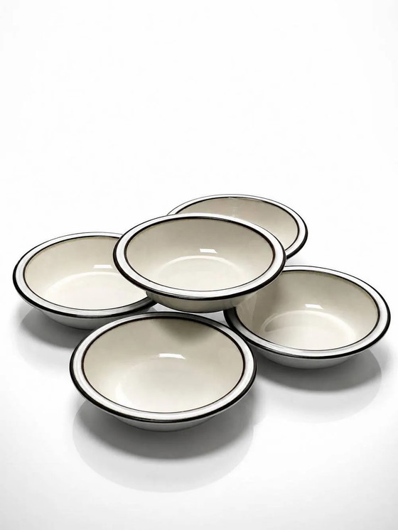8 ciotole/piatti fondi Denby England in gres vintage anni '80-'90, Stoviglie, Porcellana, Beige (foto 3 di 14)