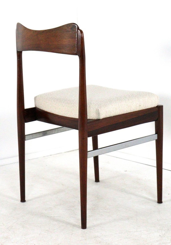 Set di 6 sedie da pranzo in palissandro, sedie da pranzo nuove, imbottite, stile vintage – AWA, Wood (photo 7 of 17)