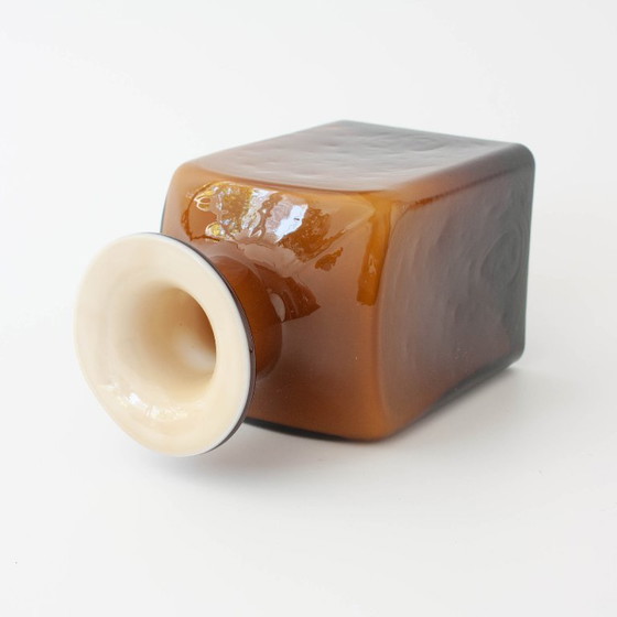 Vintage 1960s Brown Opaline Glass Bottle from Marinha Grande – Table accessories (photo 9 of 12)