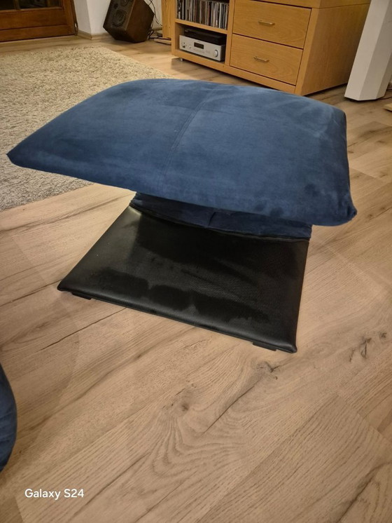 Image 1 of Design Klassiker Ligne Roset „Zen“ Designer-Sessel plus Hocker 