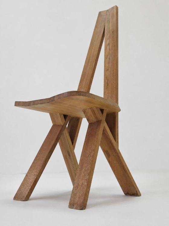 Model S45 Chlacc Wood Chair, Pierre Chapo, 1979 – Dining chairs (photo 5 of 17)