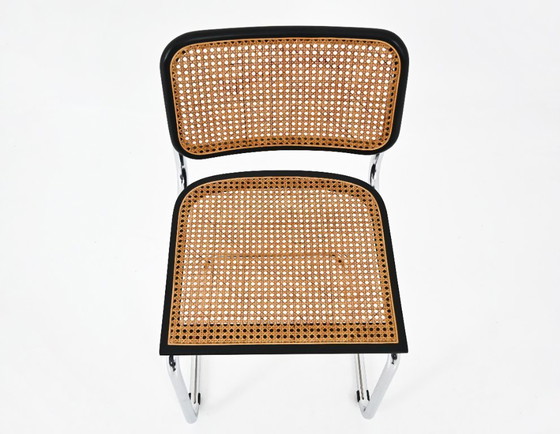 Image 1 of Eetkamerstoelen stijl B32 van Marcel Breuer, set van 4