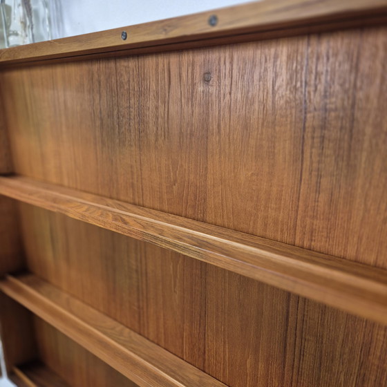 Image 1 of Dyrlund vintage 1960s wall unit display cabinet Danish