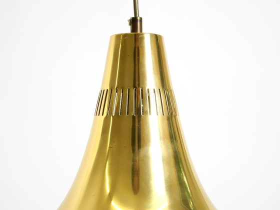 Image 1 of Originele Hans-Agne Jakobsson koperen hanglamp uit de jaren 60, model T 598, van Markaryd, Zweden