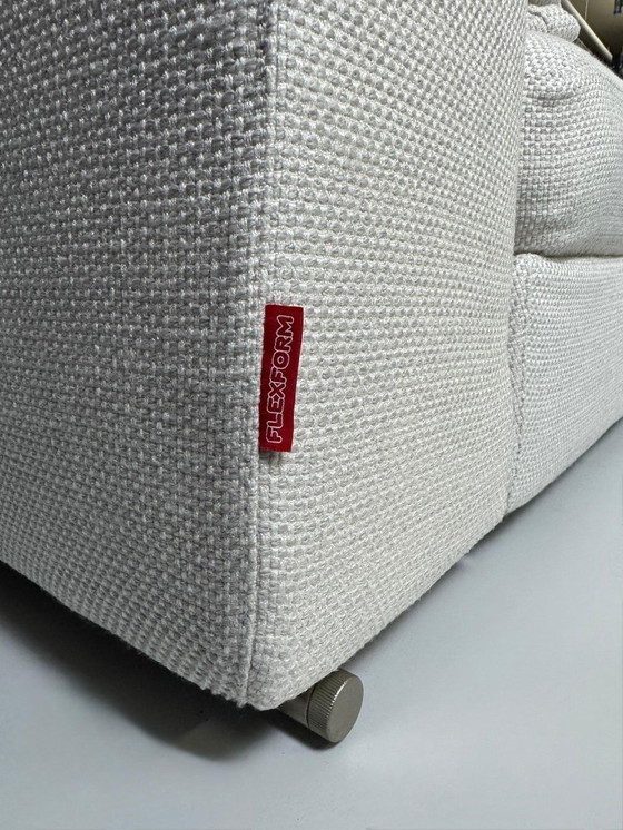 Image 1 of Divano angolare in tessuto bianco Flexform Groundpiece Designer