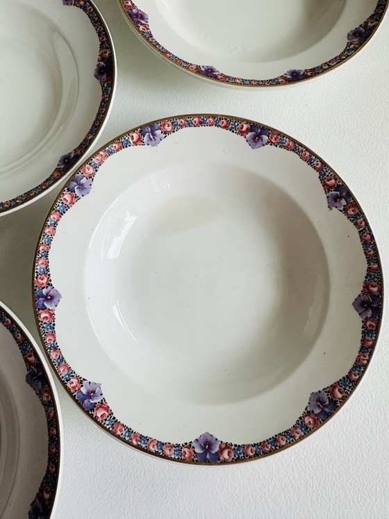 9 Assiettes à dessert Société Céramique Maestricht – Société Céramique Maestricht., Vaisselle, Porcelain (photo 5 of 6)