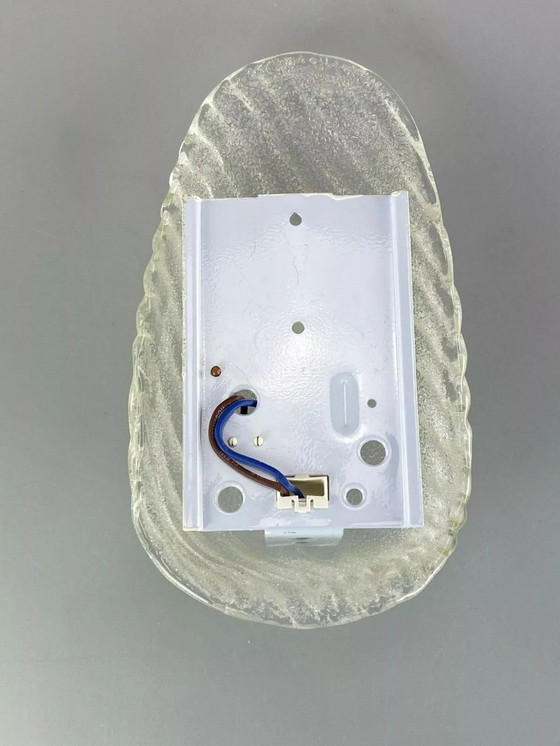 Image 1 of 60's 70's Lampe Lampe murale Lampe Ice Glas Space Age Design