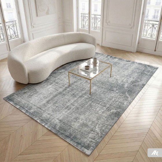 Image 1 of Tapis d'art vintage noué à la main 208x300