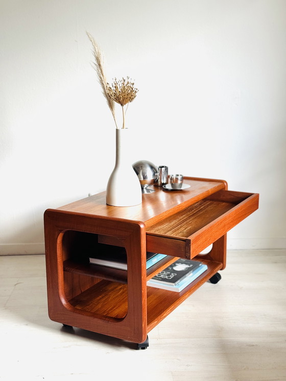 Image 1 of Chariot vintage danois meuble audio teck 1960s