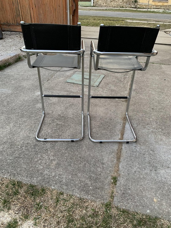 Set di Sgabelli da bar Tubolari Mid-Century – Cromo, Mid Century Modern (photo 3 of 6)