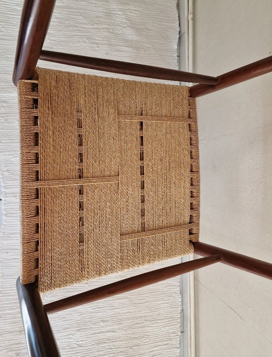 Image 1 of Zwei dänische Stühle aus Teakholz und Seil