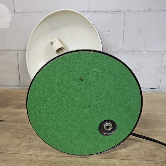 Image 1 of Vintage zwarte Bauhaus Herman Busquet - Hala - bureaulamp model 144 / mid century modern tafellamp 