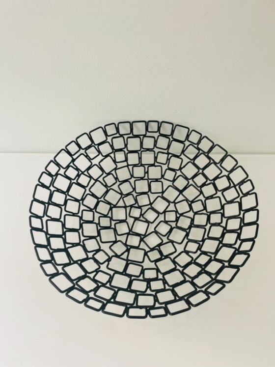 Image 1 of Bol design noir mat en maillons métalliques