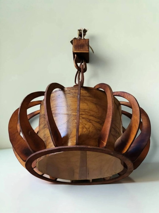 Lámpara Colgante Escandinava Años 70 – Lámparas colgantes, Wood, Organic Modern (photo 4 of 7)