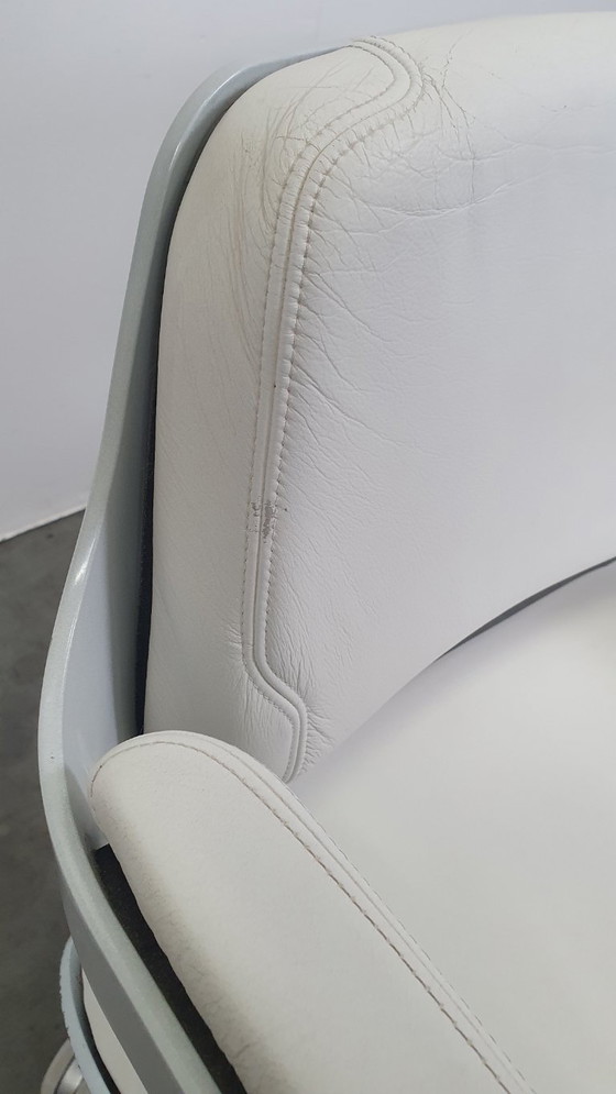 Image 1 of Interstuhl Silver 162S Bürostuhl, weißes Leder, James Bond