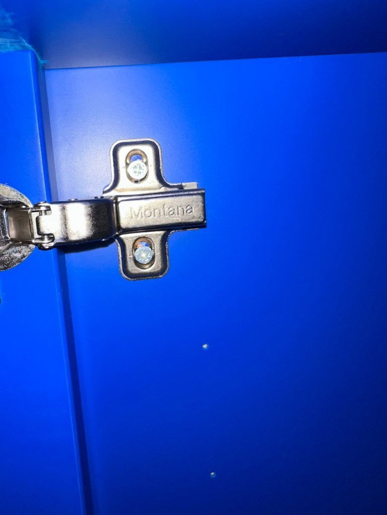 Image 1 of 4x blauwe kastjes van Montana (2 x deurtjes en 2 x laden)