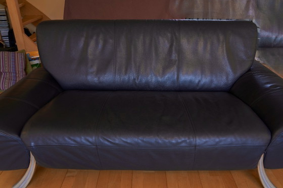 Beautiful Rolf Benz 2.5 and 3-seater Leather Sofa Set – 3-5 seaters (photo 11 of 16)