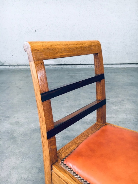 Image 1 of Art-déco-Stuhlset im Stil der Moderne, Belgien, 1930er Jahre