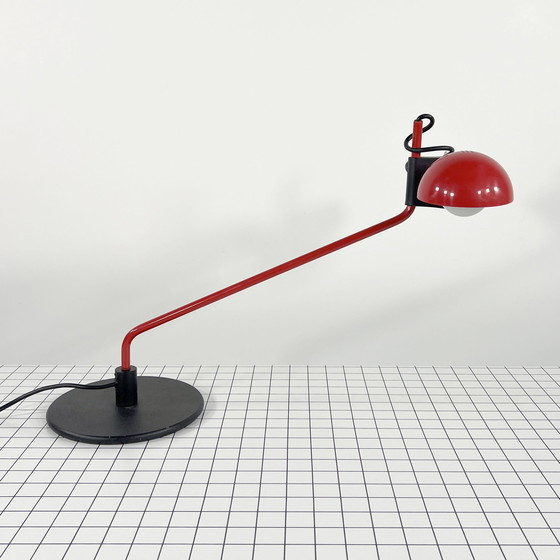 Image 1 of Red Table Lamp By R. Barbieri & G. Marianelli For Tronconi, 1980S