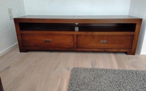 TV furniture Dias Oak – Wood, Brass (photo 5 of 5)