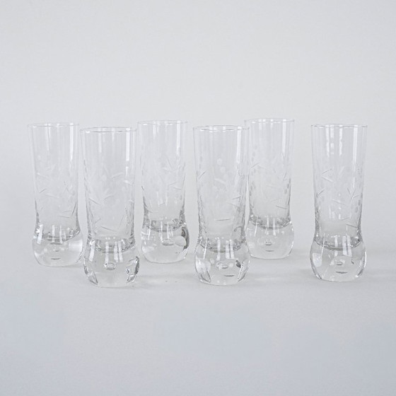 Image 1 of Sechs Gläser, italienisches Design, 1970er Jahre, hergestellt in Italien