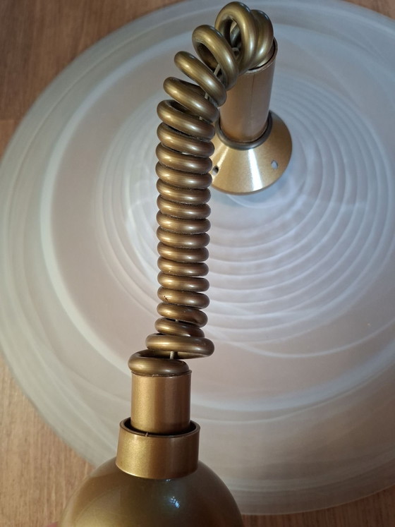Vintage Amedi UFO pendant lamp – Space Age – white glass Ø 44 cm – Table lamps, Plastic (photo 3 of 5)