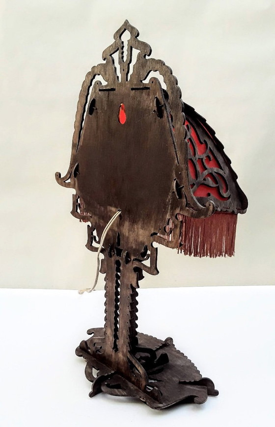 Image 1 of Lampe de table de l'école d'Amsterdam, vers 1920