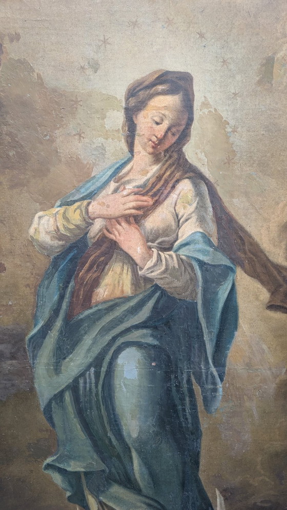 Image 1 of Pittore XVIII secolo: Ölgemälde der Immacolata Concezione 