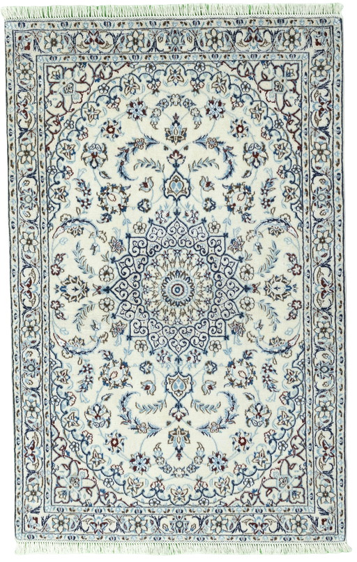 Naïn 9La Avec Soie - Tapis persan - 157 x 102 cm