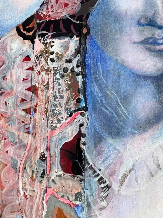 Image 1 of Erotic expressionist portrait of N. Boéri Véfour. France, 1960s