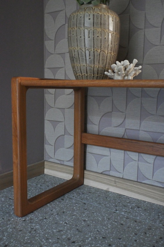 Image 1 of Table d'appoint vintage en chêne massif, design danois