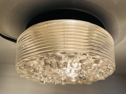 Vintage Glasierte Mid Century Plafondlampe