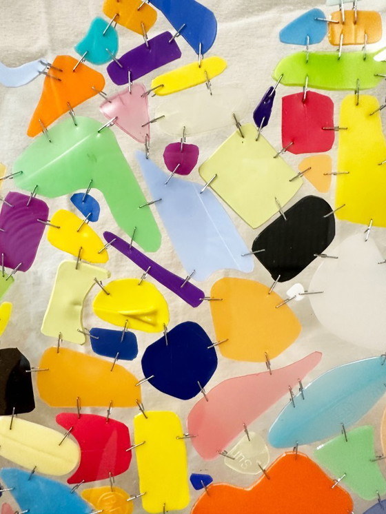 Image 1 of Very large expressionist composition under Plexiglas