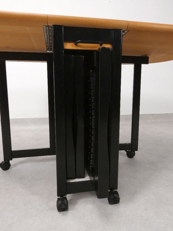 Image 1 of  4 Trieste folding chairs with storrage table - Aldo Jacober for A. Bazzani 