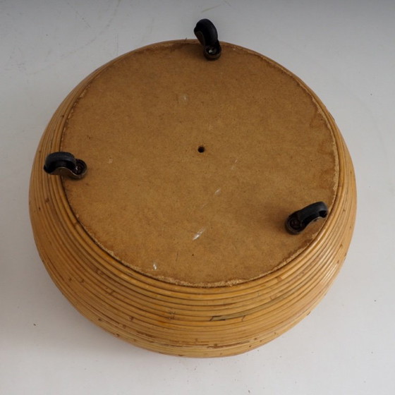 Pair of Italian Mid-Century Pencil-Reed Rattan Planters Attributed to Vivai Del Sud – Plant pot (photo 23 of 23)