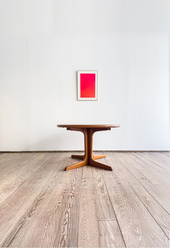 Image 1 of Large Mid Century Modern Danish Oval Dining Table in Teakwood