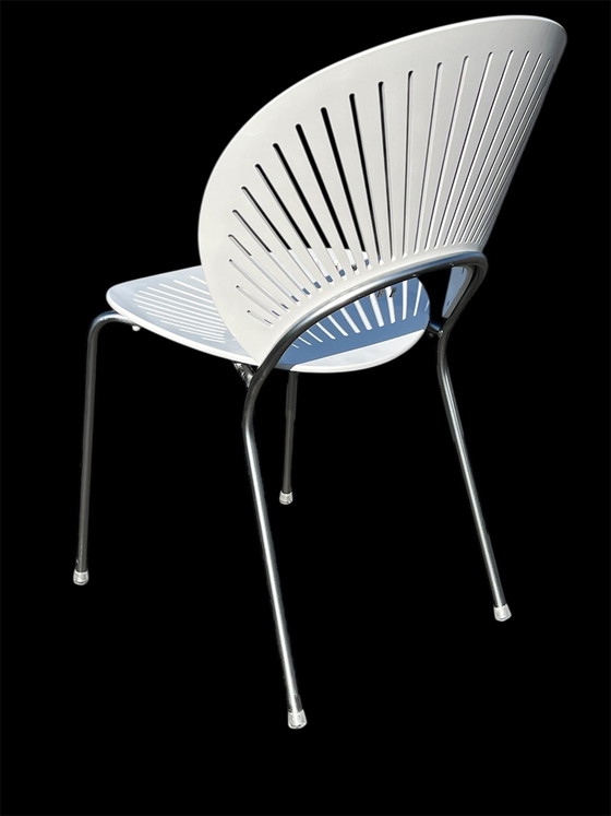 Image 1 of Set Van 8 Nanna Ditzel Stoelen “Trinidad” Voor Fredericia, Denemarken